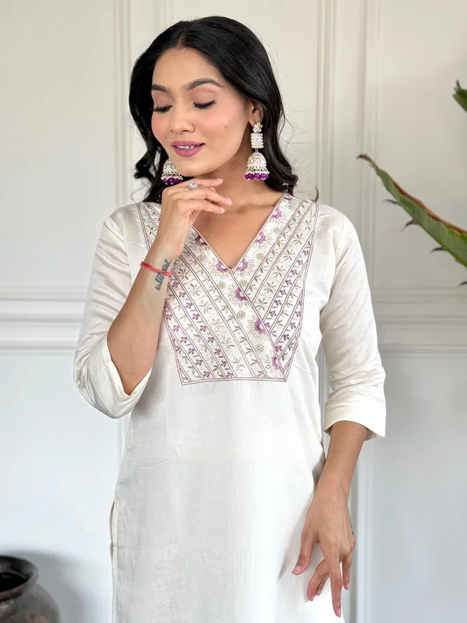 KF 1001 Kalaai Viscose Chanderi Kurti With Bottom Dupatta Exporters In India